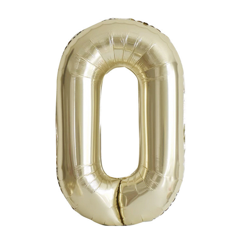 Шарик цифра 0 фольгированная 40 дюймов шампань Киев - изображение 1