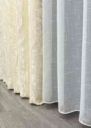 Шторная ткань лен мрамор, коллекция 
