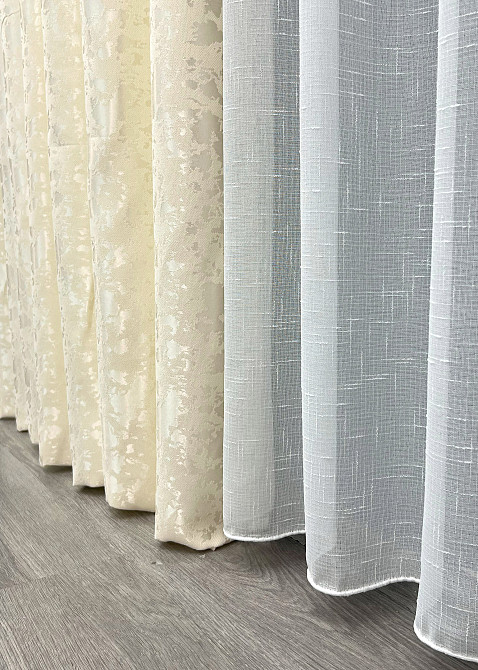 Шторная ткань лен мрамор, коллекция 