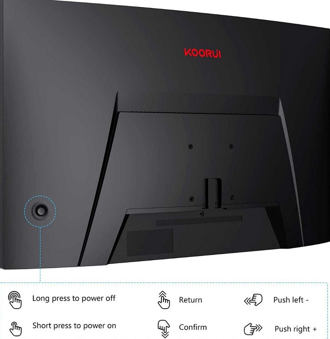 Монитор 27 дюймов Koorui 27E6QC (144Hz VA 1ms Flicker-Free) Киев - изображение 3