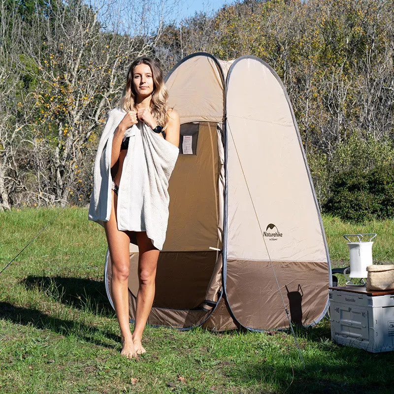 Душевая палатка раскладная Naturehike NH17Z002-P, коричневый Киев - изображение 4