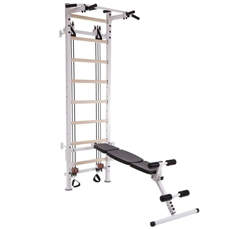 Профессиональная шведская стенка с єспандерами металлическая с деревянными перекладинами оздоровительная Каменское - изображение 5