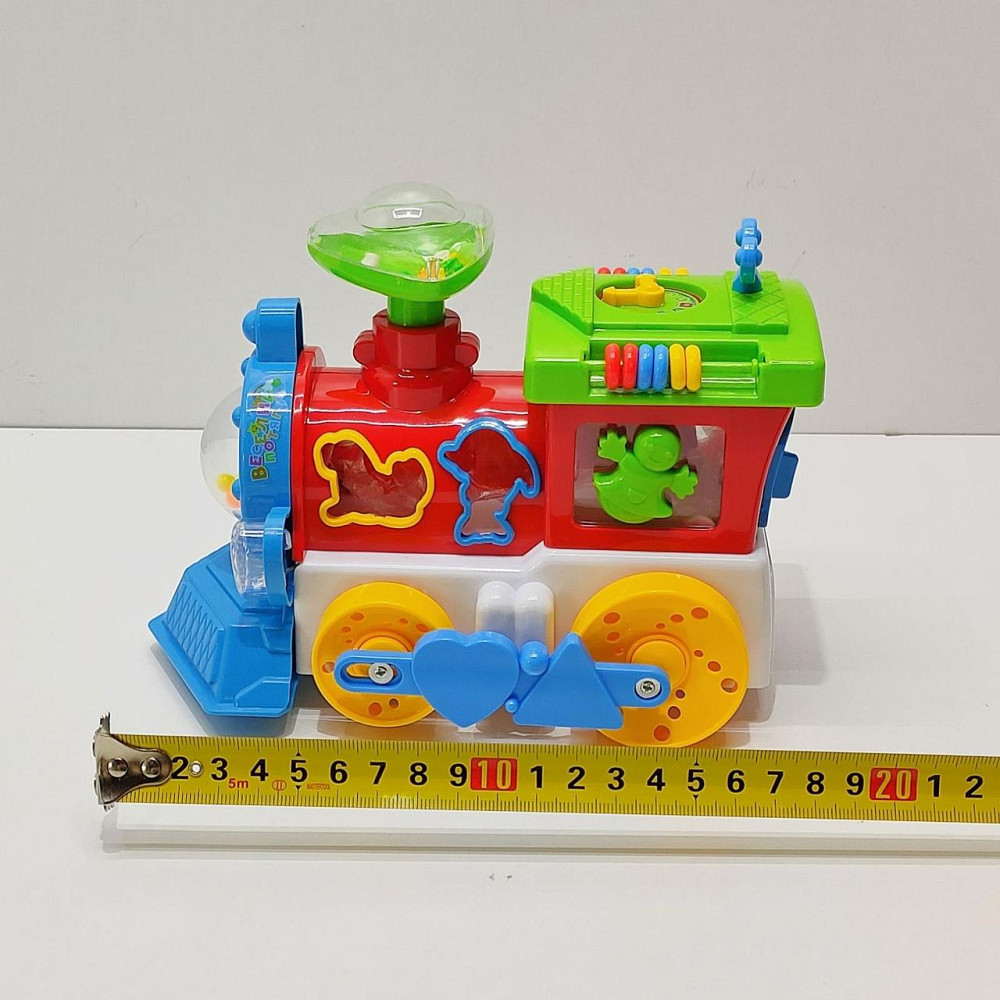 Паровоз розвиваючий TK Group озвучка на батарейках пищалка на трубі підсвічування Червоно-зелений (93866) Чернігів - фото 7