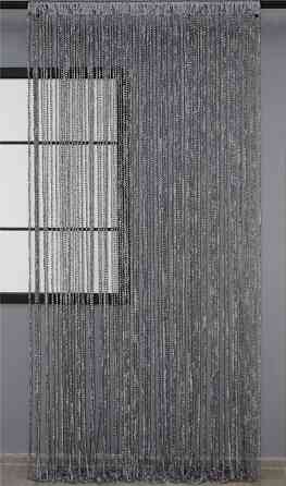 Шторы-нити спираль с люрексом Темно-серый 300х300см 1 шт (61-025) Киев