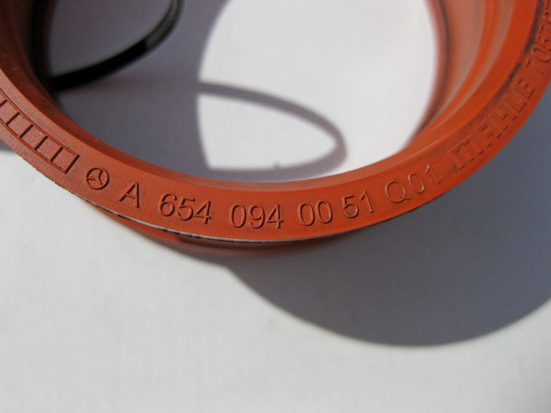 Mercedes-Benz  A6540940051 Гумове компенсаційне кільце турбіни двигуна OM654 R4 2.0 Diesel Одеса - фото 3