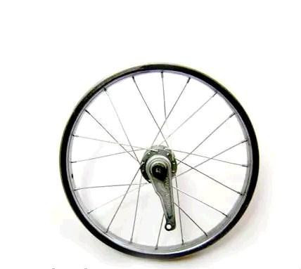 Обод велосипедний (у зборі) 12 (заднє черв'ячна втулка хром) Мукачево - фото 1