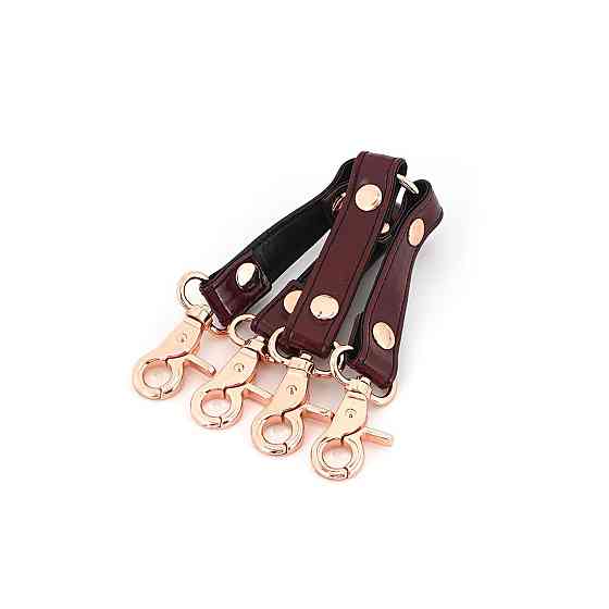 Шкіряна хрестовина Liebe Seele Wine Red Hogtie Sex Aura Київ
