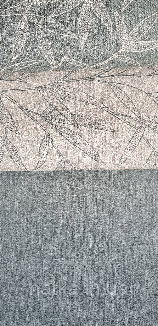 Шпалери вінілові на флізеліні метрові Rasch Novella 1,06х10 однотонні матові структурні бірюзові Київ - фото 3