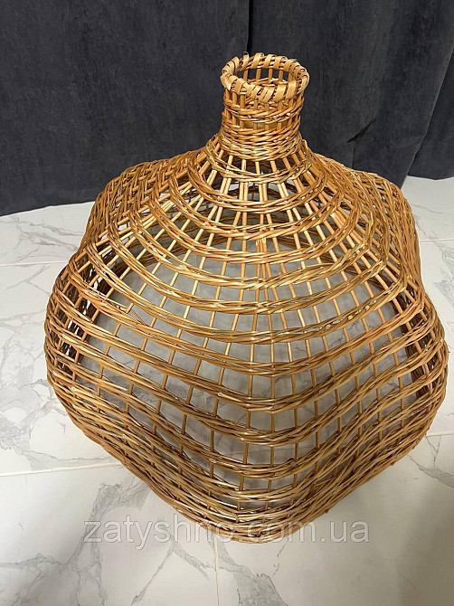 Лампа плетена фігурна з лози Київ - фото 5