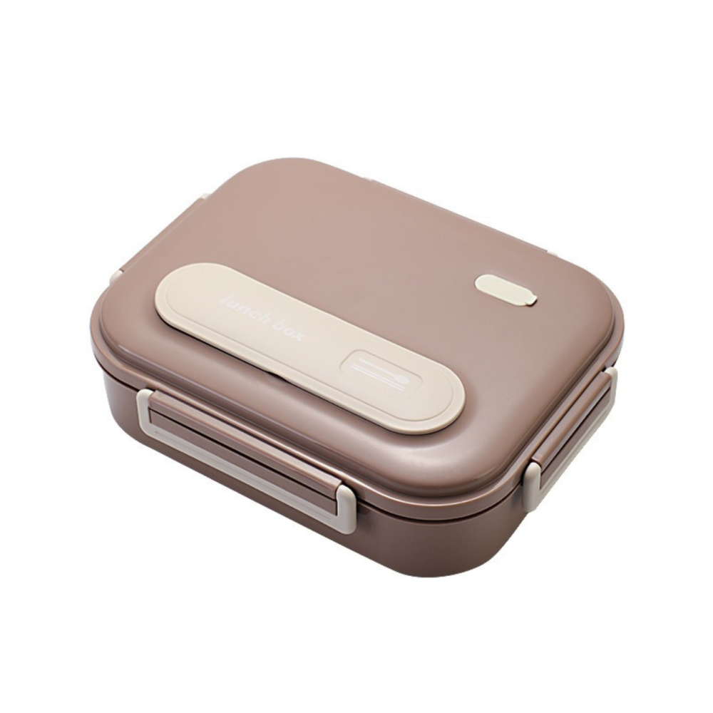 Ланч-бокс для горячей и холодной еды с контейнером из нержавеющей стали,столовыми приборами и ёмкостью для супа, коричневый Каменец-Подольский - изображение 10