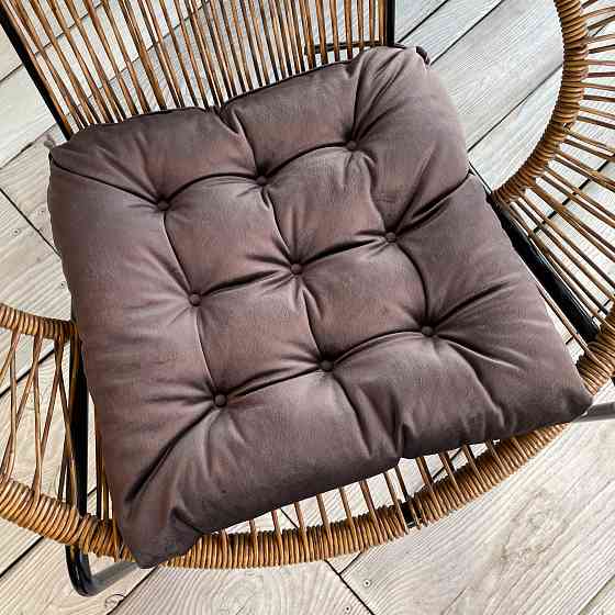 Подушка для стільців (40x40х5 см) Decorator Velour колір бурий 84-121 Київ