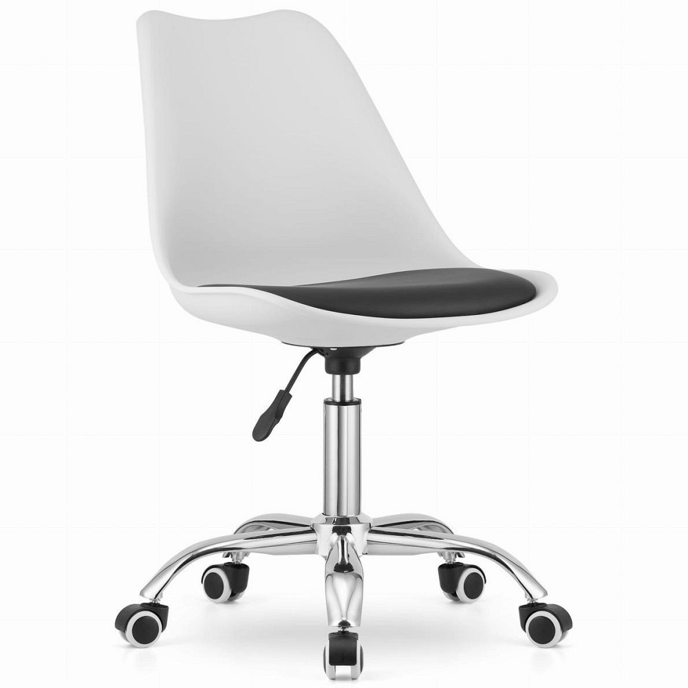 Кресло офисное компьютерное Just Sit VIENA рабочее для компьютера, офиса Бело-черный Киев - изображение 1