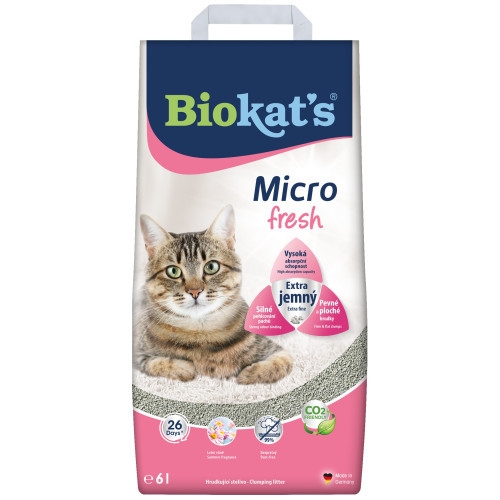 Наполнитель Biokat s для кошачьего туалета Micro Fresh бентонит 6л Киев - изображение 1