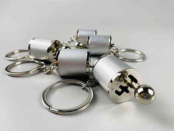 Брелок коробка передач для ключів, брелок КПП на ключ для водія з металу сріблястий з металу Мукачево