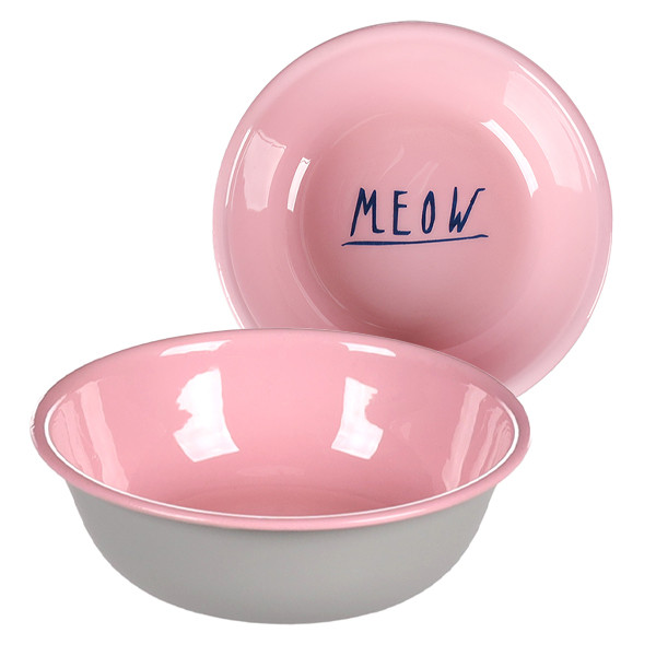 Flamingo Nell Round ФЛАМІНГО НЕЛЛ КРУГЛА емальована миска для котів Київ - фото 1