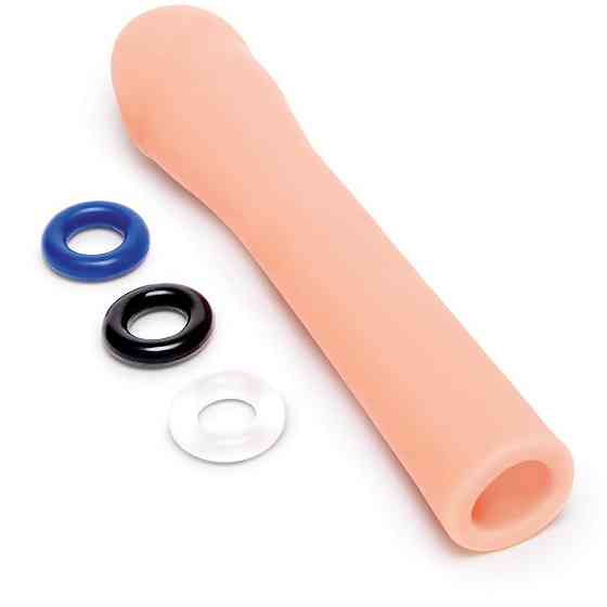 Насадка на пенис Size-Up Penis Extender гладкая, бежевая Sex Aura Киев