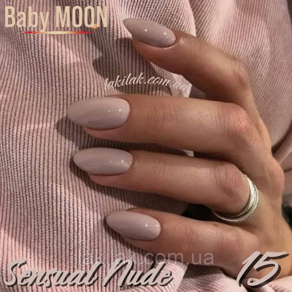 Гель-лак BABY MOON Sensual Nude №15 бежевий, 6 мл Херсон - фото 1