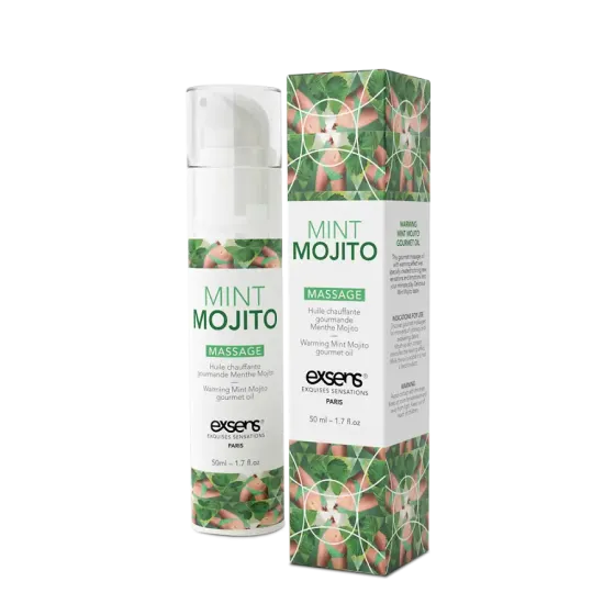 Масажна олія EXSENS Mojito 50мл розігрівальна, без цукру, без парабенів, їстівна Львів
