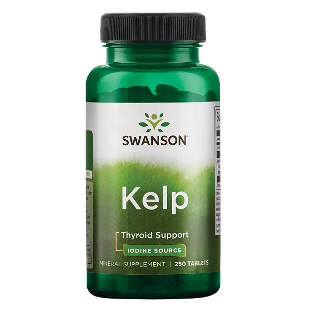 Йод Swanson Kelp Iodine Source 225 mcg - 250 Tabs Per Bottle Луцьк - фото 1