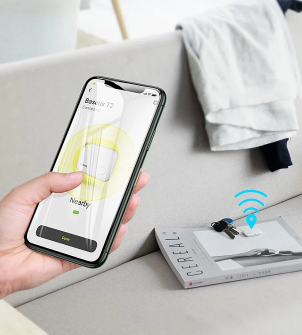 Трекер Baseus Intelligent T2 ropetype anti-loss device White Київ - фото 2
