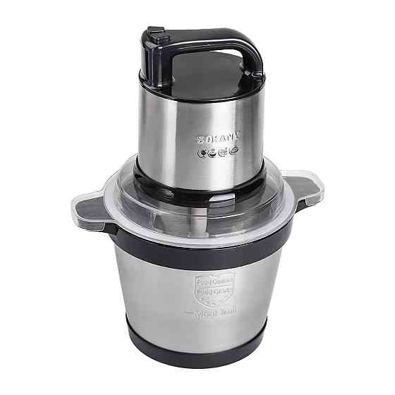 Sokany Чопер подрібнювач з чашею 3,5 літри м'ясорізка 4 леза нержавіюча сталь м'ясорубка Sokany Коломыя