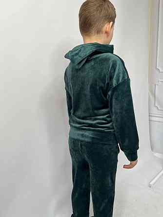 Дитячий велюровий костюм Кенгуру 110-116 Смарагдовий Харків