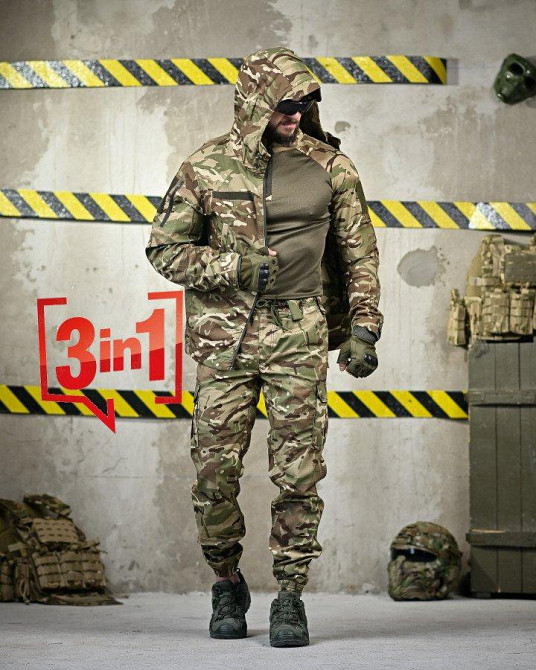 Летний тактический костюм lunar мультикам ДЛ6473 Одесса - изображение 1