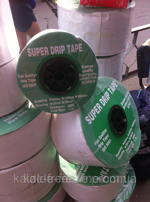 Лента для капельного полива SUPER DRIP TAPE 10см.(1000м) эмитерная(корея) Харьков - изображение 3