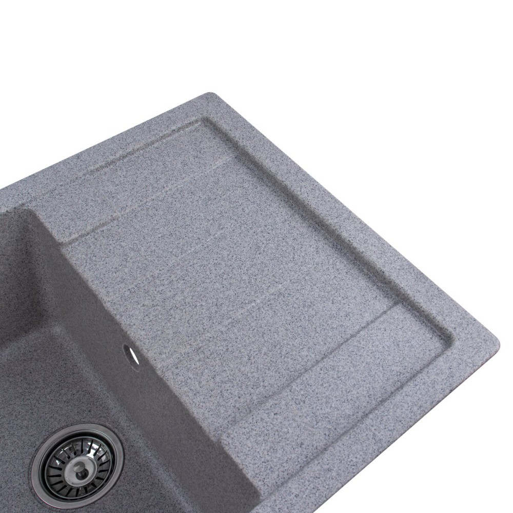 VALESO Гранітна мийка для кухні VALESO INTENSO 6550 матова Сіра Киев - изображение 6