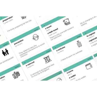 Обучающий набор English Student Карточки для изучения английского языка Travel English Для путешествий , украинский (59123280) Винница