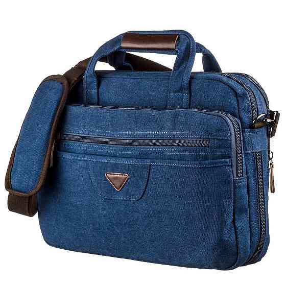 Сумка текстильна для ноутбука Cиня (Vintage) Київ