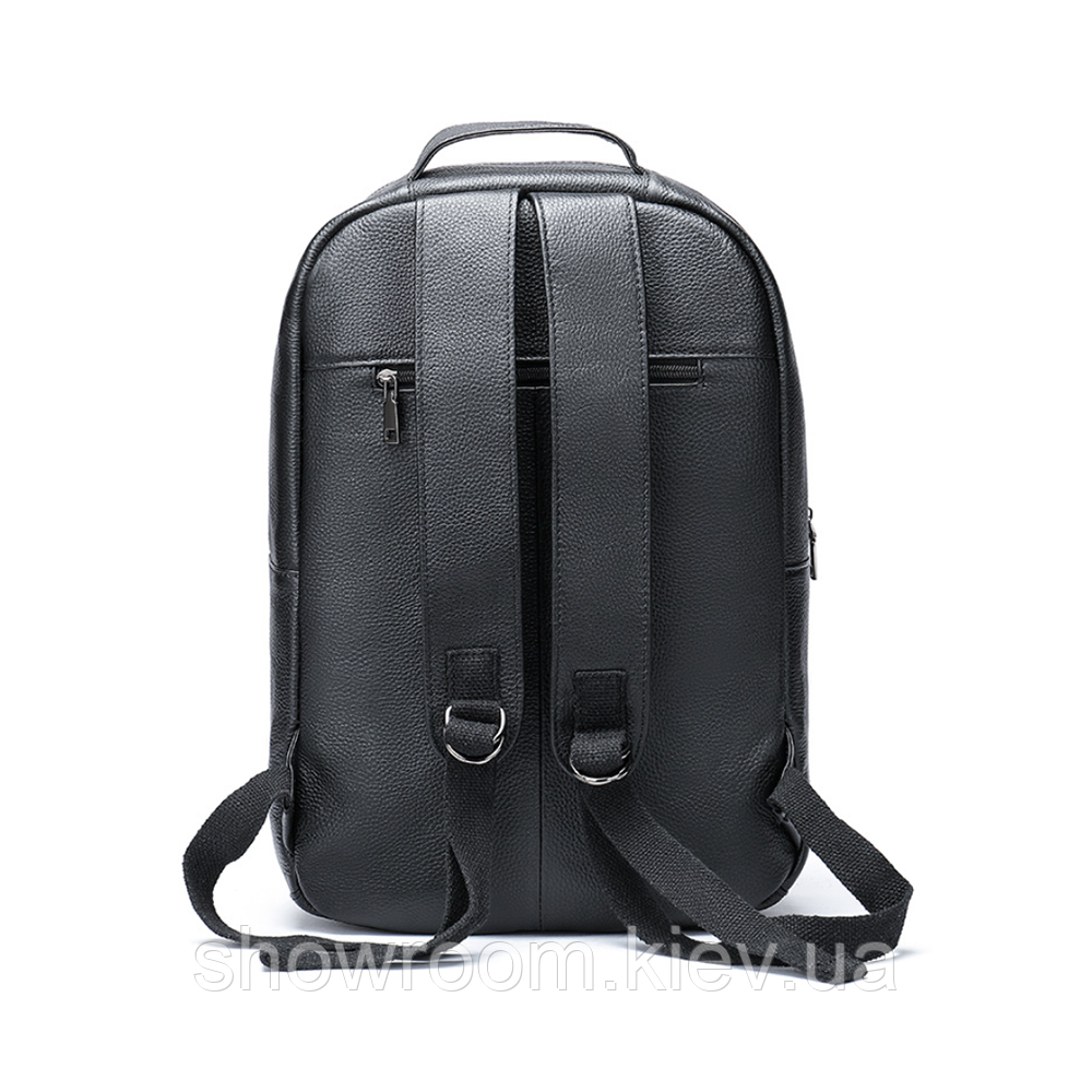 Чорний чоловічий шкіряний рюкзак Leather Collection (9921) Київ - фото 8