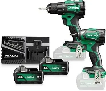 ZESTAW 18V HiKOKI (dawniej Hitachi) KC18DE WBZ BRUSHLESS - 2 Акумулятори 18V/5.0Ah + Валіза HSC Київ