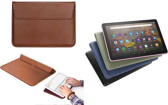 Чехол-конверт VitoCase для Amazon Fire HD 10 (11th gen. 2021), с функцией подставки для планшета Коричневый Киев