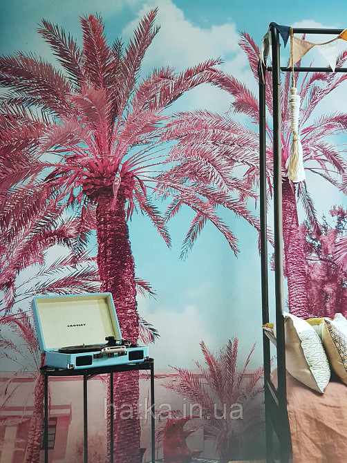 Обои флизелиновые эко Decoprint Good Vibes 180х280 панно мурал пальмы небо облака Киев - изображение 1
