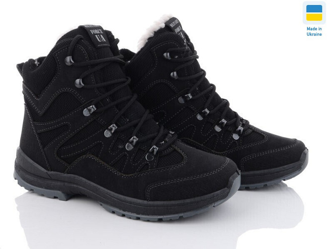 Зимові черевики Winter Black чорний, берци Одесса - изображение 3