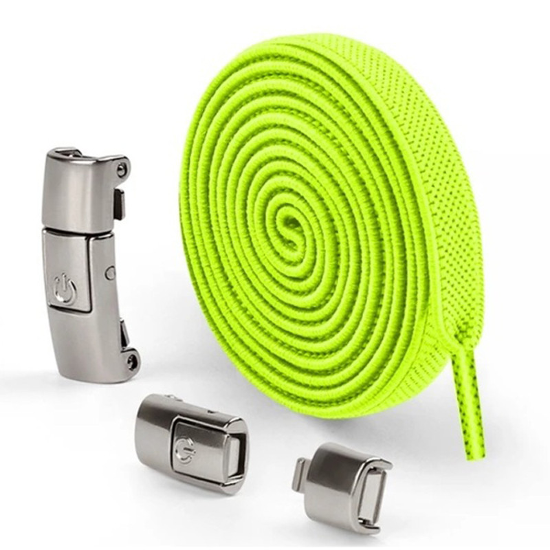 Магнітні шнурки — яскраво, стильно, без зав’язування | Lace 120cm (Лайм) Миколаїв - фото 1