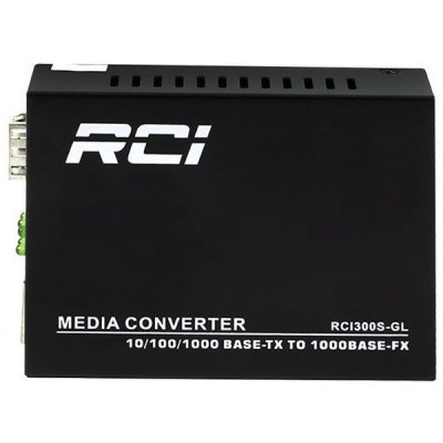 Медиаконвертер RCI 1G, SFP slot, RJ45, standart size metal case (RCI300S-GL) Винница - изображение 1