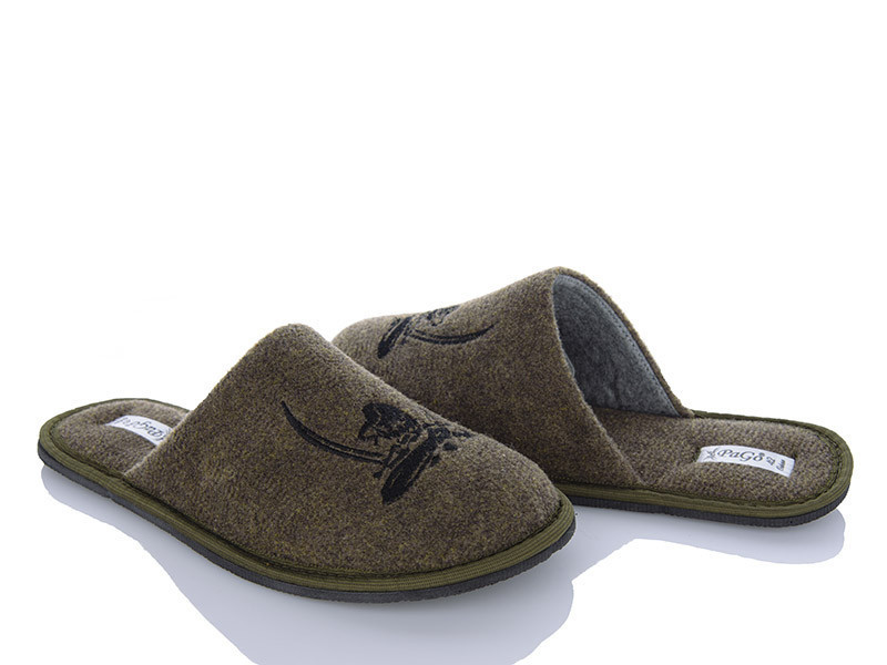 Тапочки мужские закрытый носок хаки Козак 44 Одесса - изображение 1