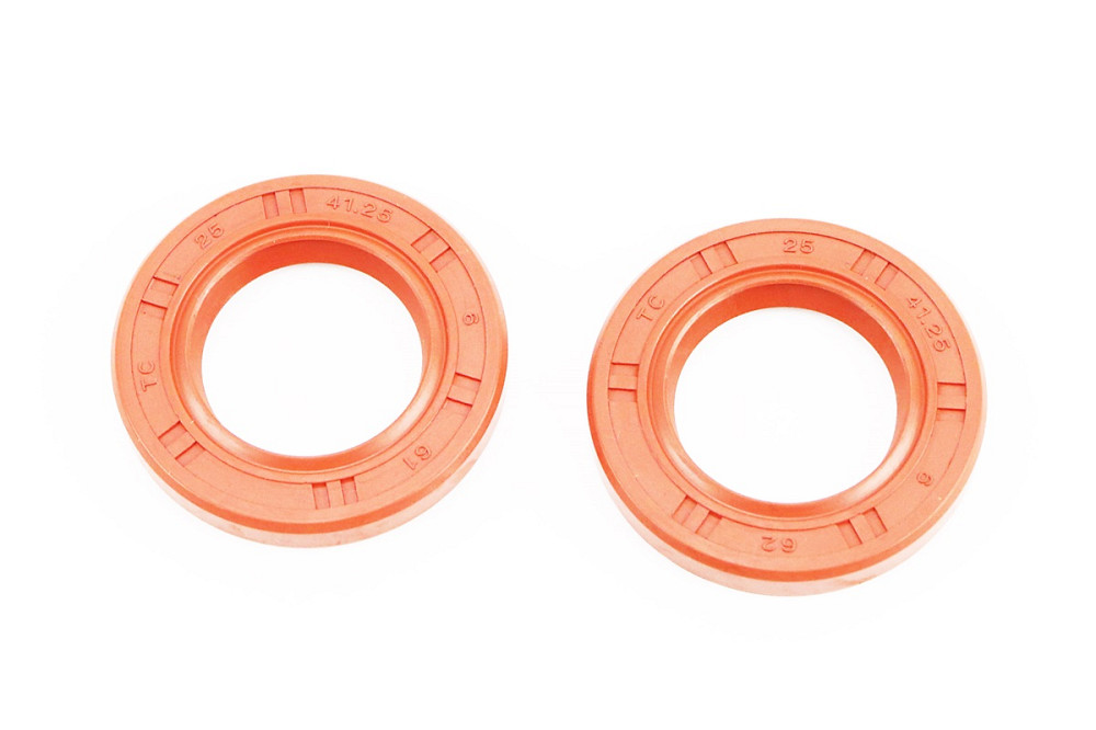 Сальник (25x41,25x6) к-кт 2шт, 168F/170F, коричневі Киев - изображение 1