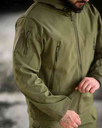 Демисезонный тактический костюм софшел TIGER олива ПП8241 Одесса