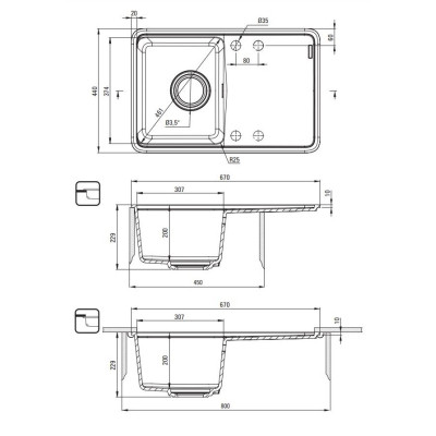 Мийка кухонна Deante Momi (ZKM_S11A) Вінниця - фото 3