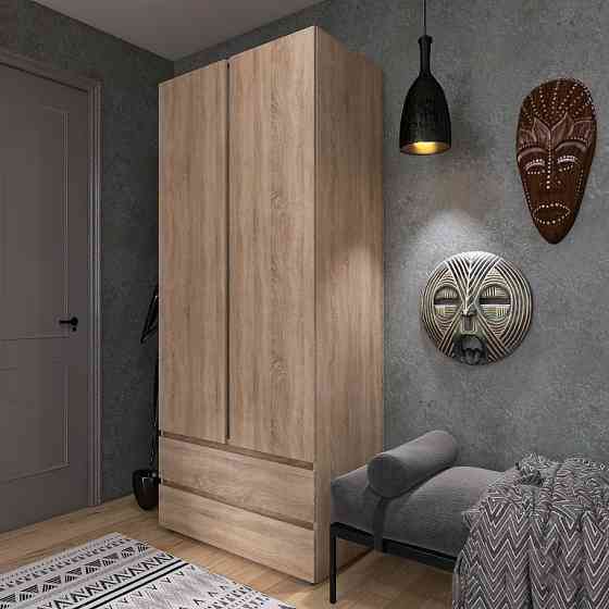 Шкаф двухдверный Эверест ШЛ-2 Лайт Дуб сонома (DTM-4675) Днепр