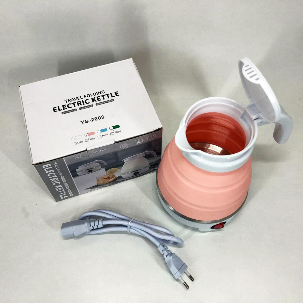 Електрочайник складаний Travel Folding 600ml. Колір: рожевий NA-54 Львів - фото 8