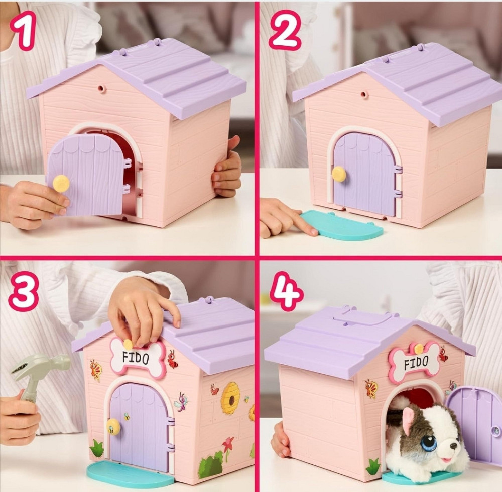 Набір Little Live Pets My Puppy Будинок рожевий і цуценям. Харків - фото 4