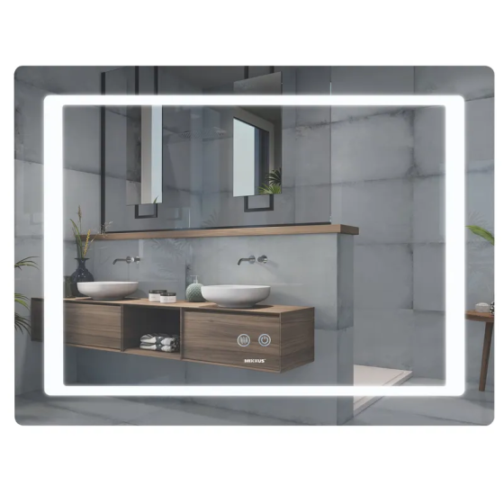 Дзеркало Mixxus STYLE MR13-80x60-REVERSE з LED Touch, Anti-fog, димером, регулюванням яскравості  ( MI6666 ) 21612 Харків