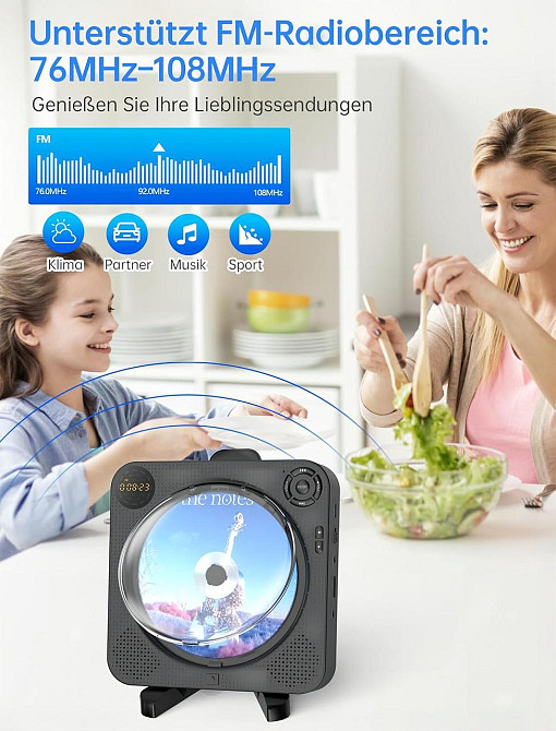 Аудиосистема Arafuna CD-плеер USB Bluetooth FM Radioз Германии Днепр - изображение 4