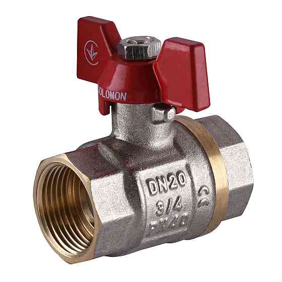 Кран шаровый прямой SOLOMON 3/4″ ВВ КБ PN40 B1007 (000000540) Киев
