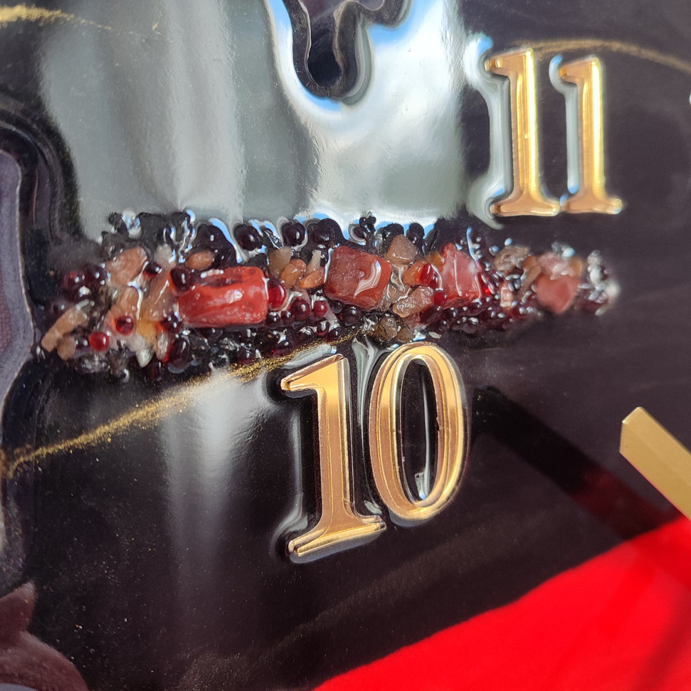 Настінний годинник Карта Німеччини 60х45см з епоксидної смоли ручної роботи Дніпро - фото 3