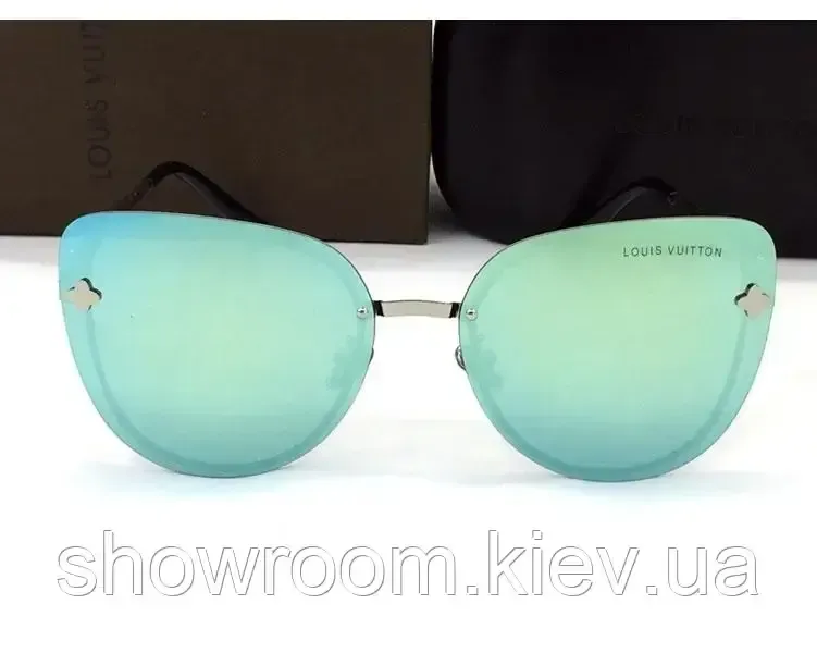 Жіночі сонцезахисні окуляри lv (18003) azure Київ - фото 3